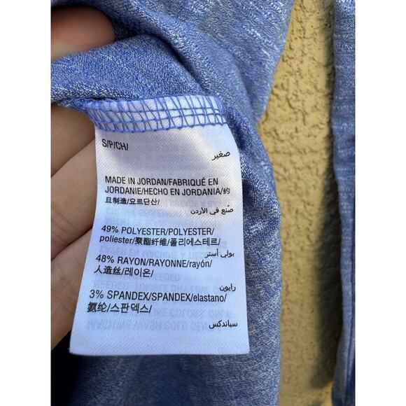 Ideology Women's T-Shirt Long Sleeve Knot Front Blue Small NWT - Picture 7 of 7